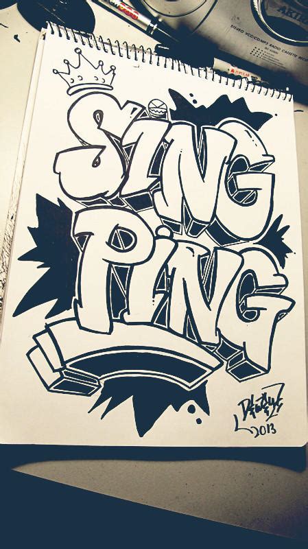 Sing Pings Graffiti By Lilwolfiedewey On Deviantart