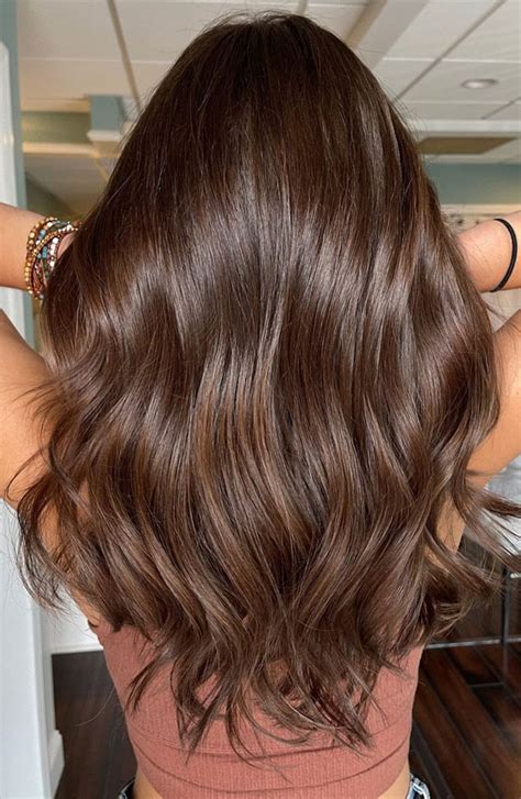 50 Stylish Brown Hair Colors And Styles For 2022 Glossy Milky Chocolate