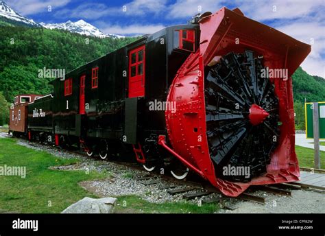 White Pass Railroad Snow Plow Stock Photo Alamy