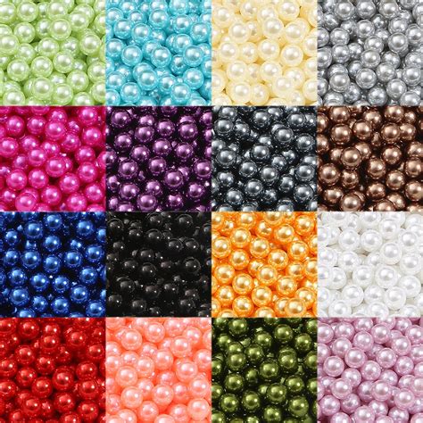 Abs Imitation Pearl Beads 346810mm No Hole Diy Round Plastic Acrylic Spacer Beads For