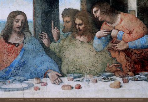 Leonardo Da Vinci The Last Supper C 1494 1498 Detail Convent Of