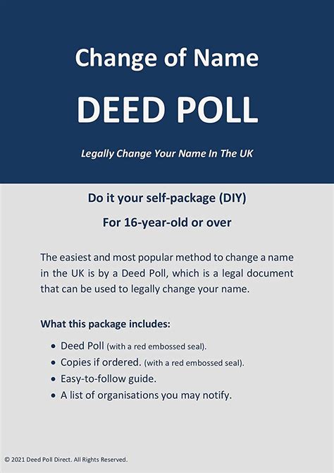 Deed Poll Change Of Name Deed Pollchange Your Name In The Uk 10