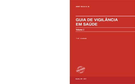 Pdf Guia De VigilÂncia Em SaÚde Volume 2 MinistÉrio Da SaÚde José