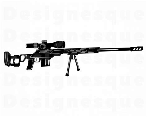 Sniper Rifle SVG Sniper Gun Svg Sniper Rifle Clipart Sniper Etsy