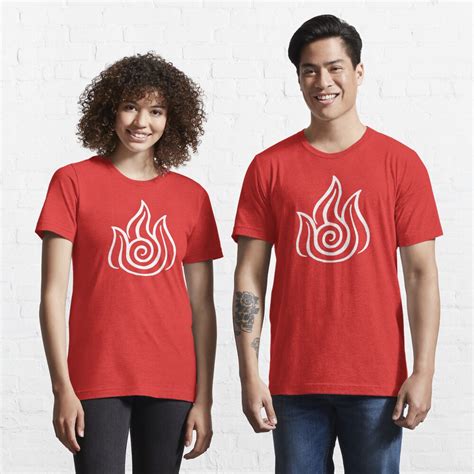 Firebending Symbol White T Shirt By Hopperograss Redbubble