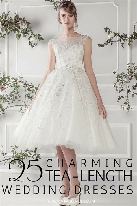 25 Utterly Gorgeous Tea Length Wedding Dresses Chic