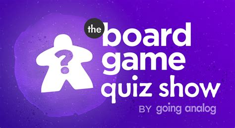 the board game quiz show bgg con going analog