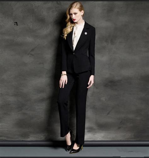 Slim Fit Formal Ladies Office Wear Suit Office Uniform Designs Women