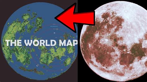 The Real World Map With Forbidden Continents Moon Is Reflection Of