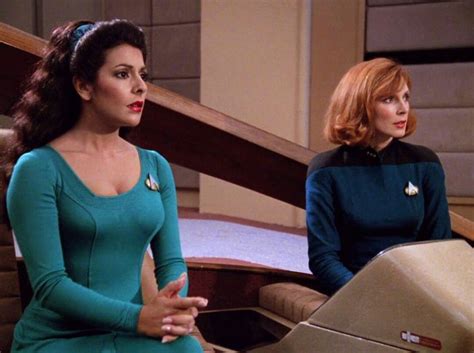 Counsellor Troi And Dr Crusher Star Trek Characters Deanna Troi