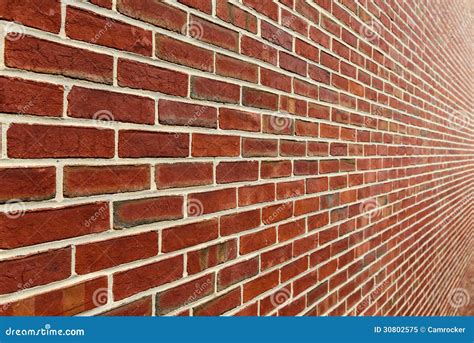 Brick Wall With Diminishing Perspective Royalty Free Stock Photo