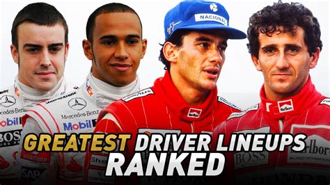 Top Greatest Driver Lineups In F History Ranked Youtube