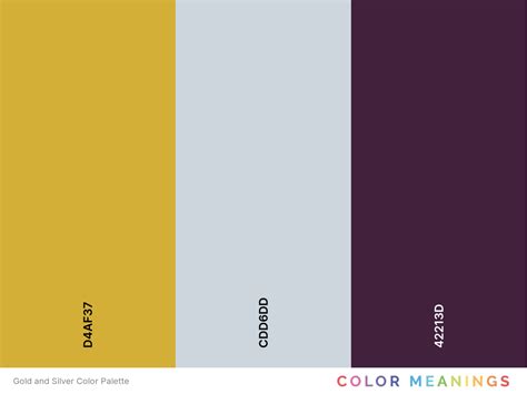 31 Colors That Go With Silver Color Palettes Color Meanings