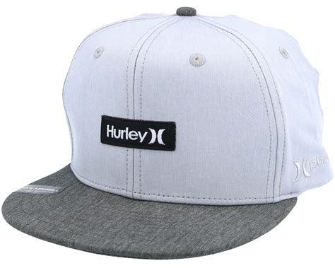 Phantom One And Only Light Grey Snapback Hurley Caps Uk