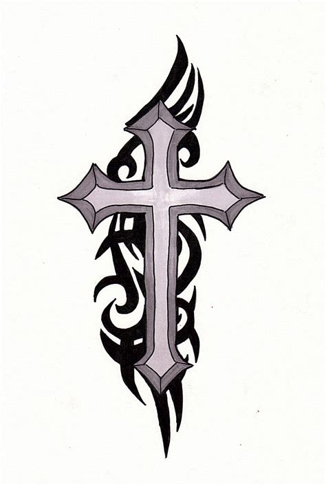 Simple Christian Cross Tattoo Designs Clipart Best