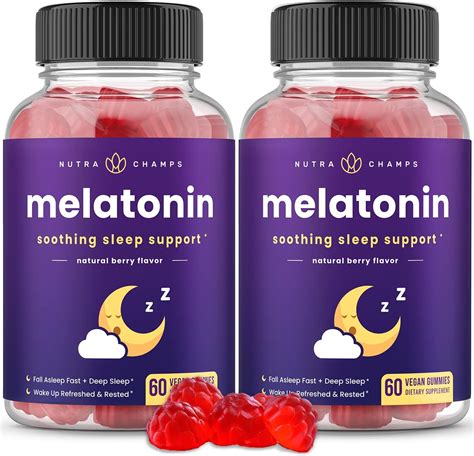 Melatonin Gummies For Kids And Adults Natural Sleep Aid Drug Free