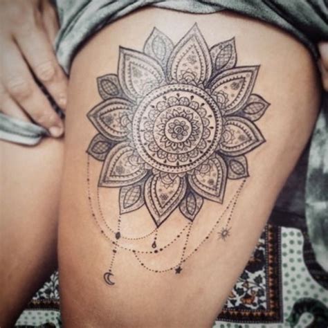This flower is in a circular design and. 99 of the Coolest Designs for a Mandala Tattoo