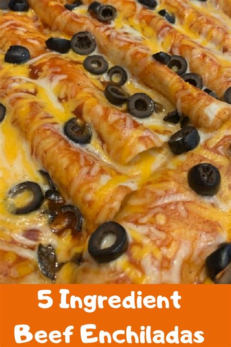 Add the ground beef and brown for about 5 more minutes. 5-Ingredient Beef Enchilada Casserole Recipe