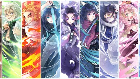 Lo sentimos, pero por limitaciones de la licencia el contenido siguiente no está disponible en tu región: Demon Slayer - The Pillars (Hashira) HD wallpaper download