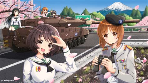 tank ryousaku akiyama yukari isuzu hana leopard 2 nishizumi miho reizei mako takebe saori