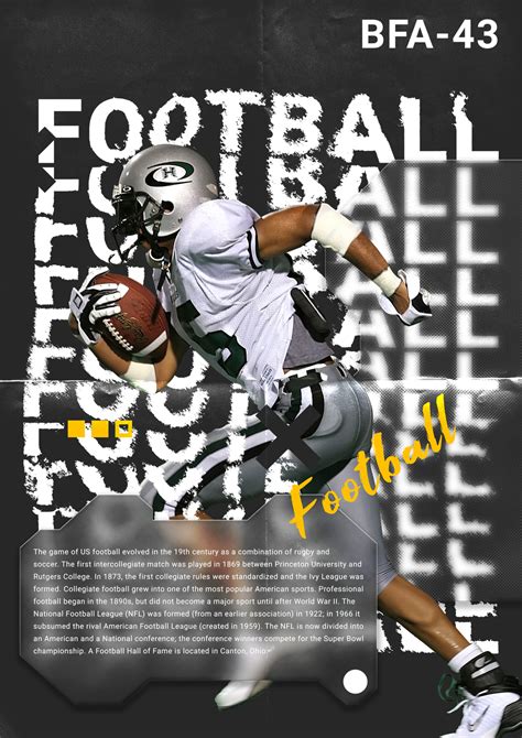 Football Typography Poster Design