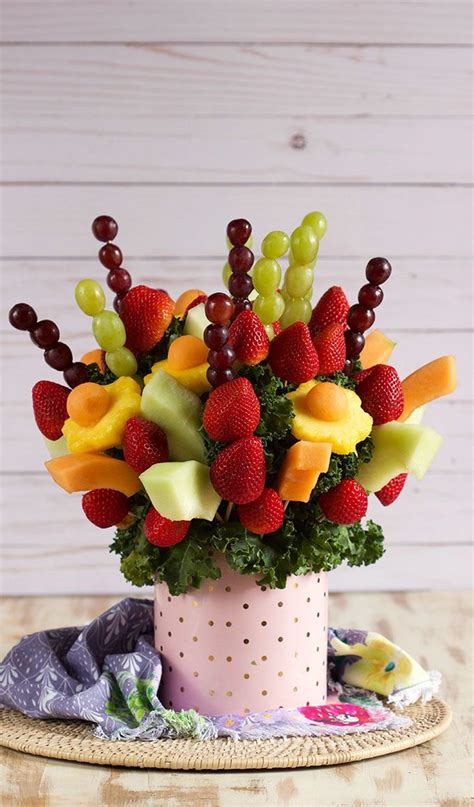 Super Easy To Make And Inexpensive This Edible Fruit Bouquet