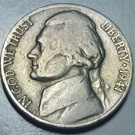 1941 S Jefferson Nickel 5c Wexler Repunch Mint Mark Variety Etsy