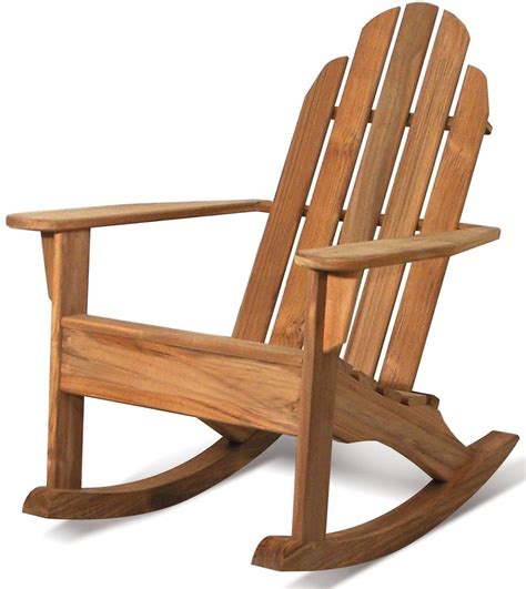 The sturdy construction of both the plans for a comfortable 2 seat adirondack rocking chair. Teak Adirondack Rocking Chairs | Teak Adirondack Chair Central