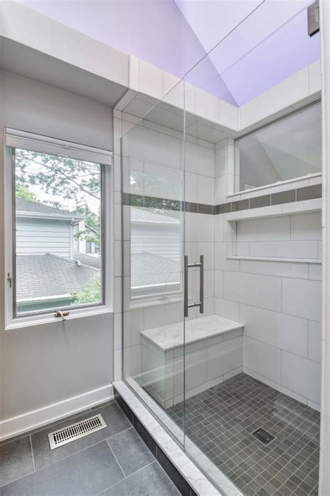 The niche was placed exactly where she wanted it, which is how we treat each and every customer. Subway Tile Shower With Small, Built-in Bench | HGTV
