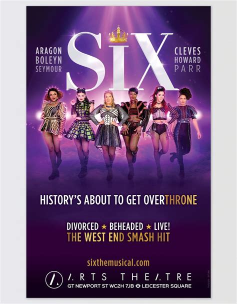 Unique musicals posters designed and sold by artists. SIX Poster - London in 2020 | Musical london, Broadway posters, Musical theatre