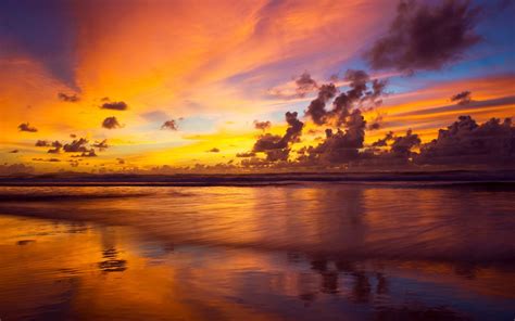 1920x1200 Photography Landscape Nature Water Beach Sea Sunset Wallpaper Coolwallpapersme