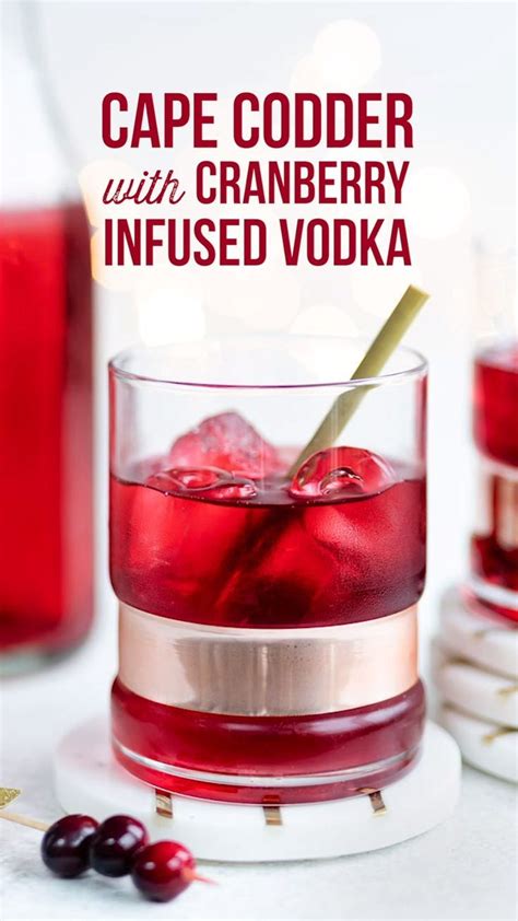 Cape Cod Drink Vodka Cranberry With Cranberry Infused Vodka