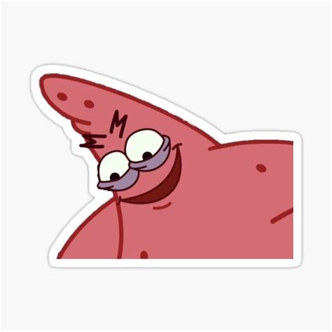 Patrick meme spongebob patrick patrick star laugh or die try not to laugh laugh out loud suprised face surprised patrick funny images. Patrick Star Stickers | Redbubble