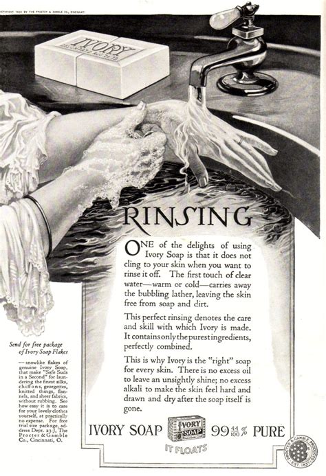 Hygiene Ivory Soap 1920 Ivory Soap Vintage Ads Old Advertisements