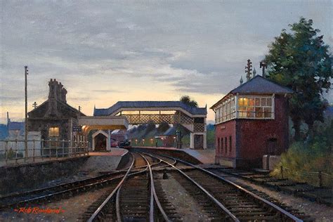 Railway Paintings By Rob Rowland Gra Train Theme Train Art Train