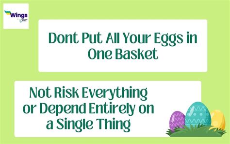 Dont Put All Your Eggs In One Basket Meaning Examples Synonyms