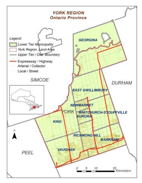 Municipality Regional Ontario Golden Horseshoe Map Suindacho