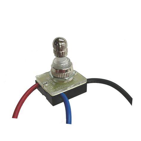 Bandp Lamp® 38 Inch Shank 3 Way 2 Circuit Nickel Rotary Switch