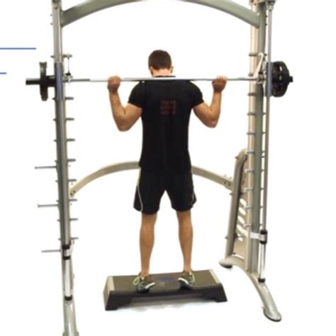 Smith Machine Calf Raises Toes Out Exercise How To Workout