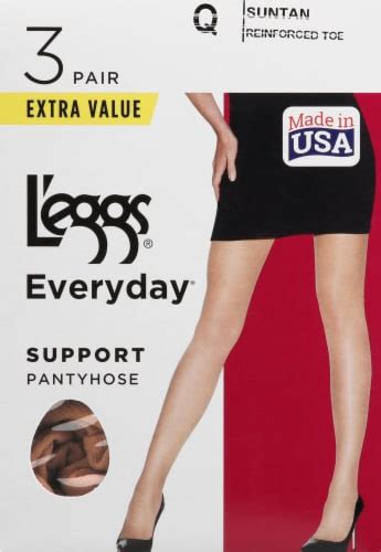 Leggs Everyday Control Top Support Pantyhose Suntan 3 Pk Ralphs