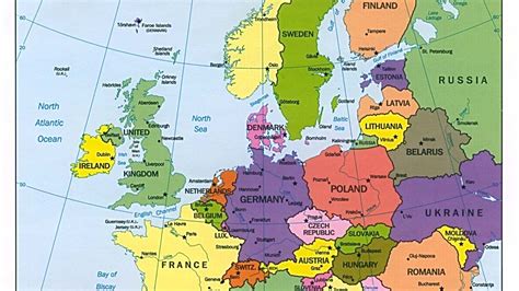 Europa Eiropas Karte Foto Kolekcija