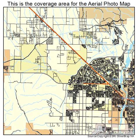 Aerial Photography Map Of Surprise Az Arizona