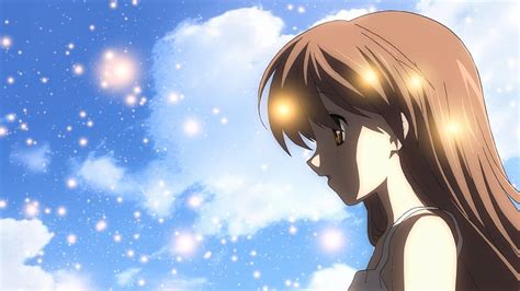 1284x2778px 2k Free Download Ushio Okazaki Sky Brown Eyes Anime Clannad After Story