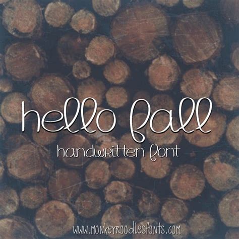 Digital Font Download Mrf Hello Fall Handwritten Font For
