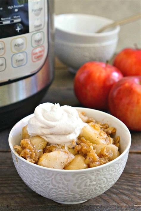 Attach the lid to the pot and using the manual setting, and cook on high pressure for 8 minutes. Instant Pot Apple Crisp (Vegan, Gluten Free) - Real Food ...