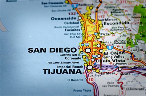 Mapa De La Ciudad De San Diego Banco De Fotos E Imágenes De Stock