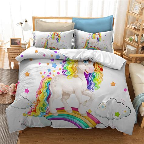 Baby Unicorn Rainbow Bedding Set | Unilovers