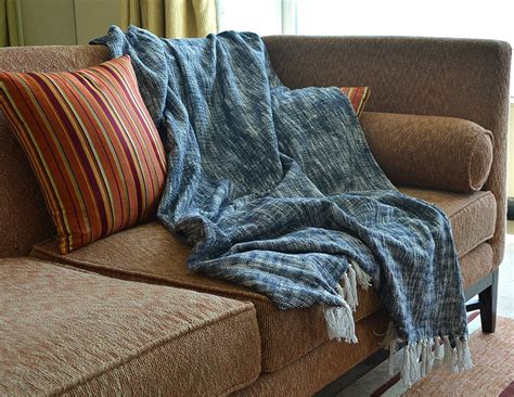 Check spelling or type a new query. Aztocratic Slub Navy Blue Throw: Rustic, Vintage or ...