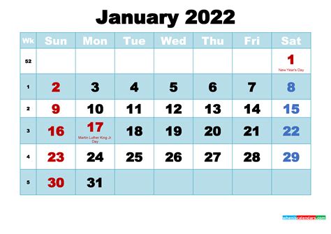 January 2022 Calendar Wallpaper High Resolution