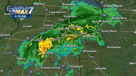 Chicago Weather Radar Live Heavy Rain Continues Flash